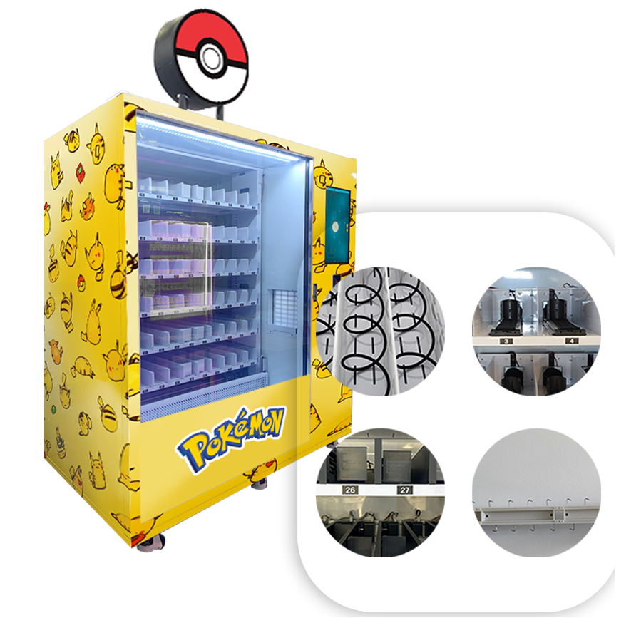 Japanese Pokmon Card Machine with Large Capacity & ElevatorSupports  OEM/ODM Customization