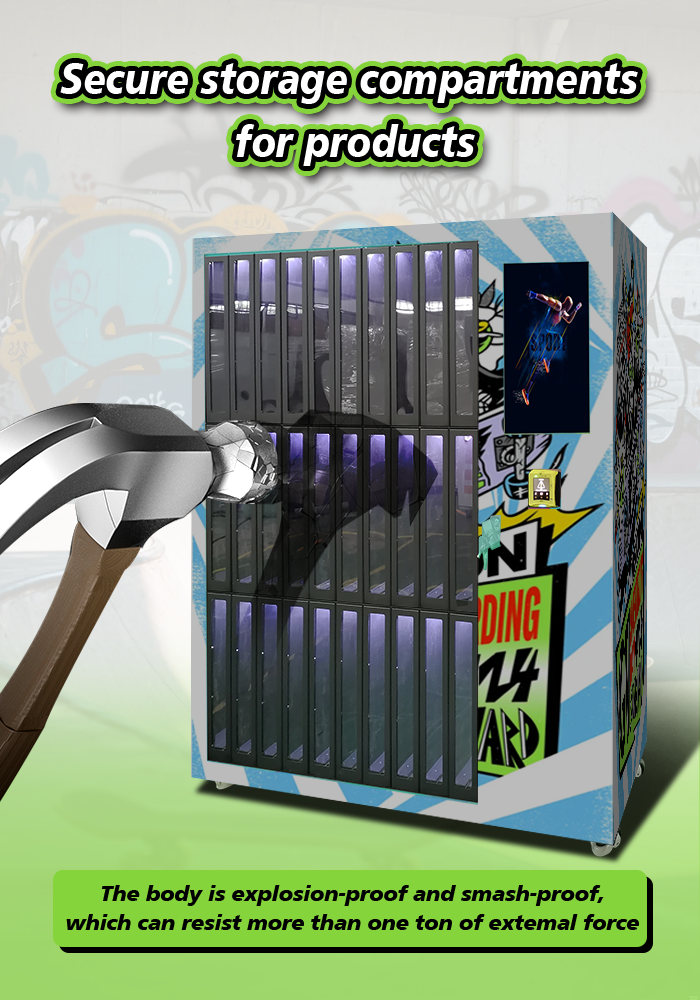 Skateboard Rental Vending Machine