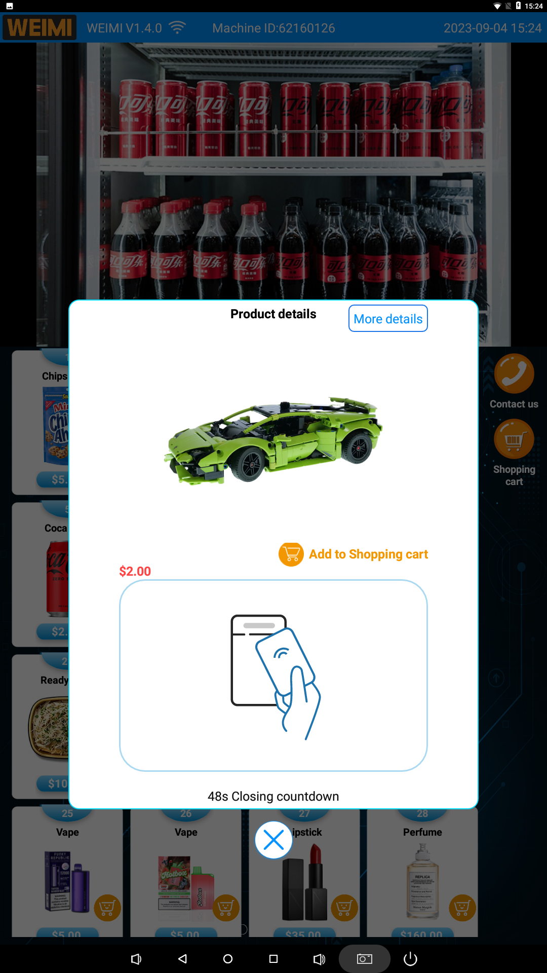 Bricks Toy Automatic Vending Machine purchase page