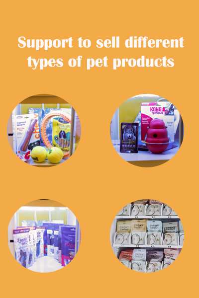 Support to sell different types of pet products