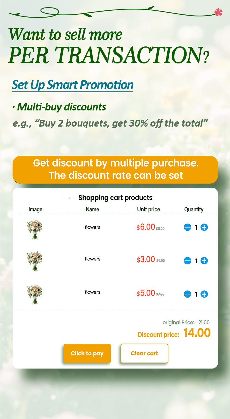 set up smart promotion to sell more flowers with 24/7 Automatic Outdoor Fresh Cut Flower Vending Machine