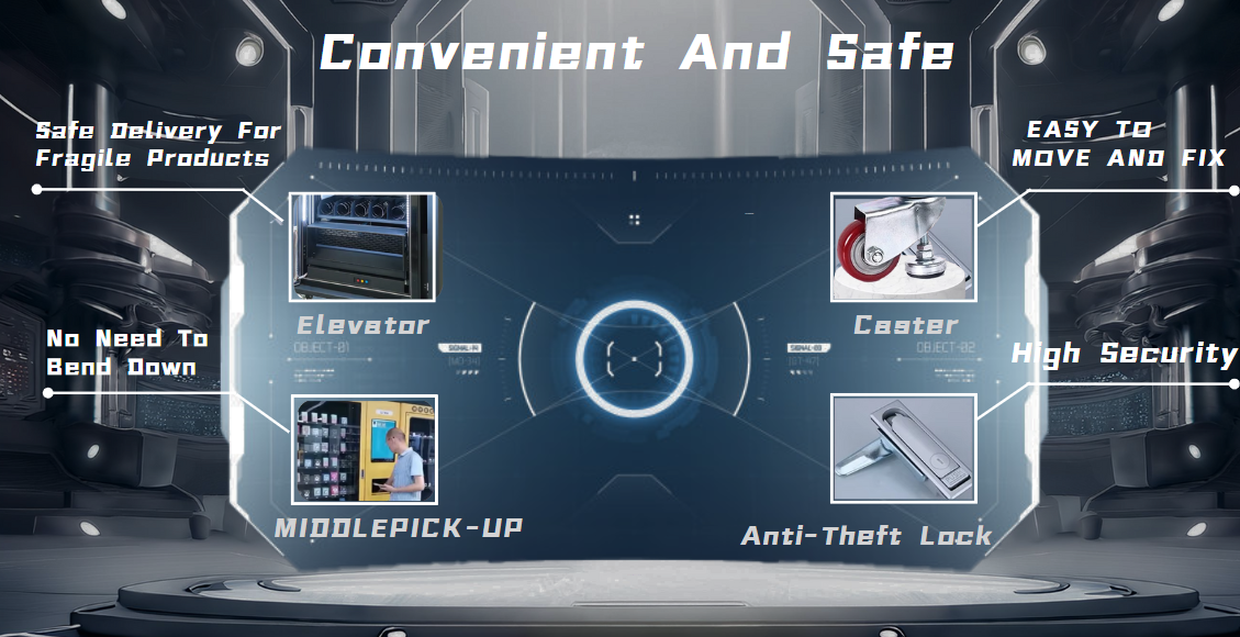 Le distributeur automatique modèle Gundam présente les caractéristiques de sécurité et de commodité