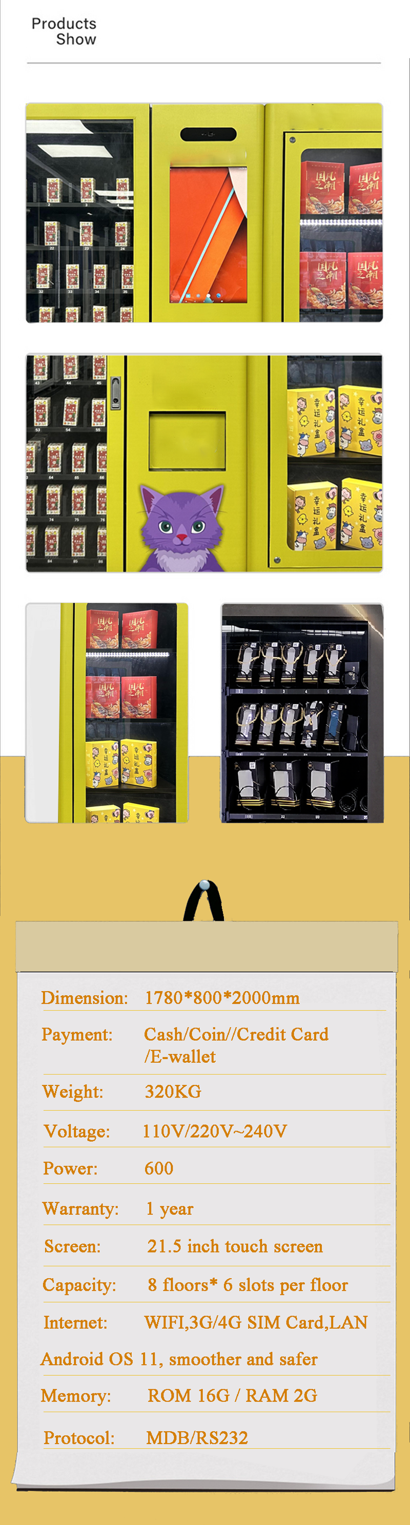 Souvenir Vending Machine for Culture Memorials Museum