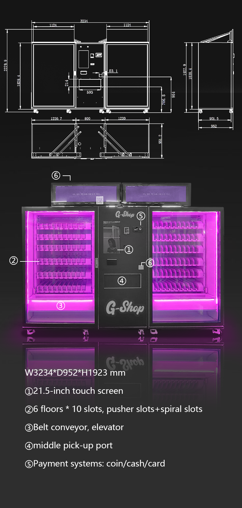 Snack and Drink Vending Machine