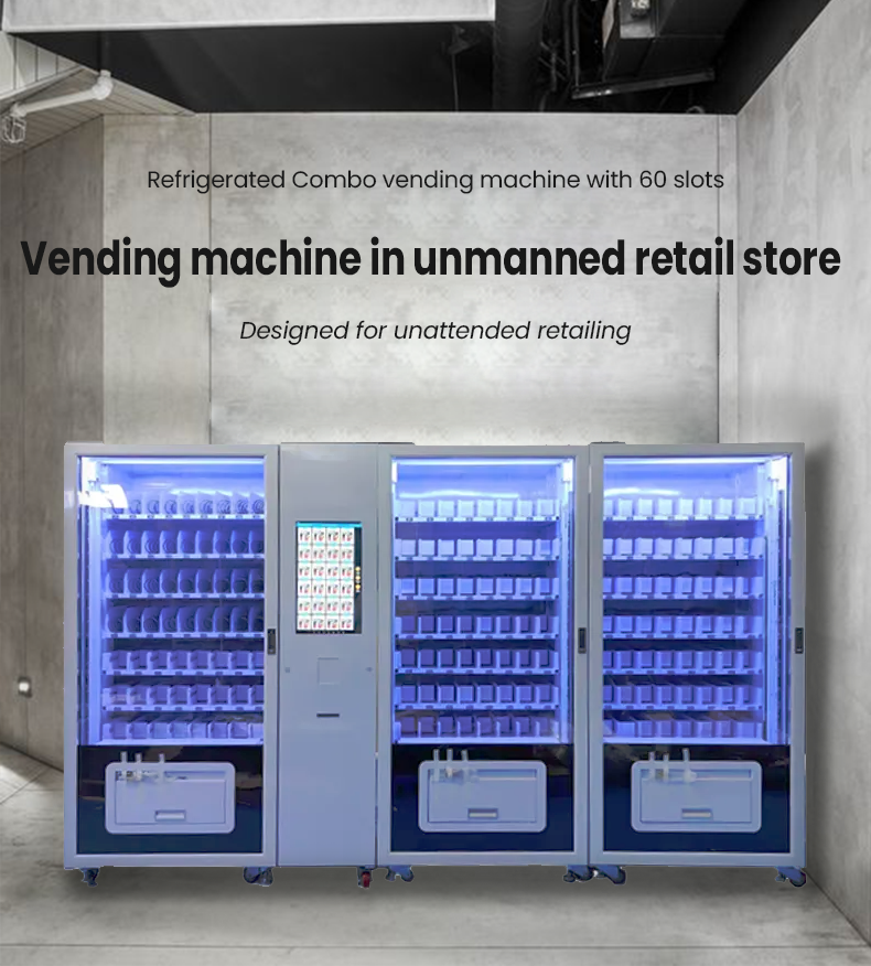 Micron snack and drink vending machine