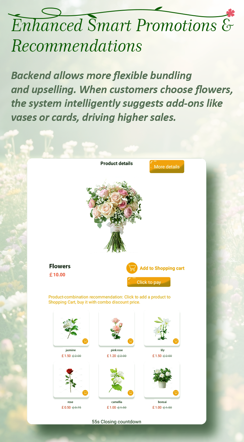 set up smart promotion to sell more flowers with 24/7 Automatic Outdoor Fresh Cut Flower Vending Machine