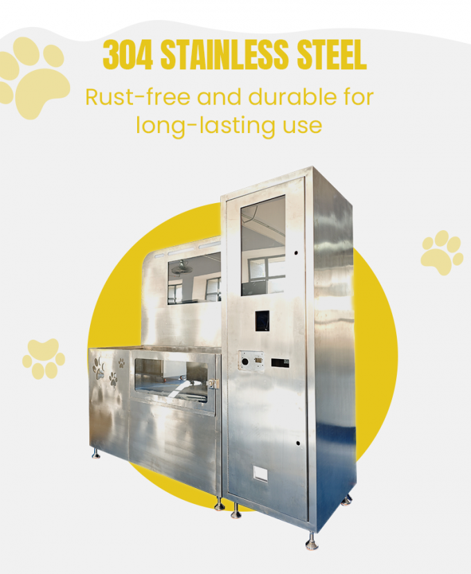 This dog wash machine machine use 304 stainless steel