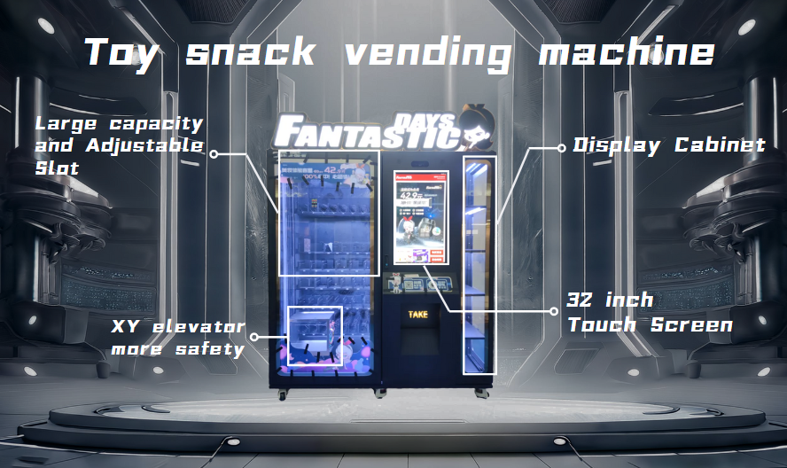 Toy snack vending machine parameter