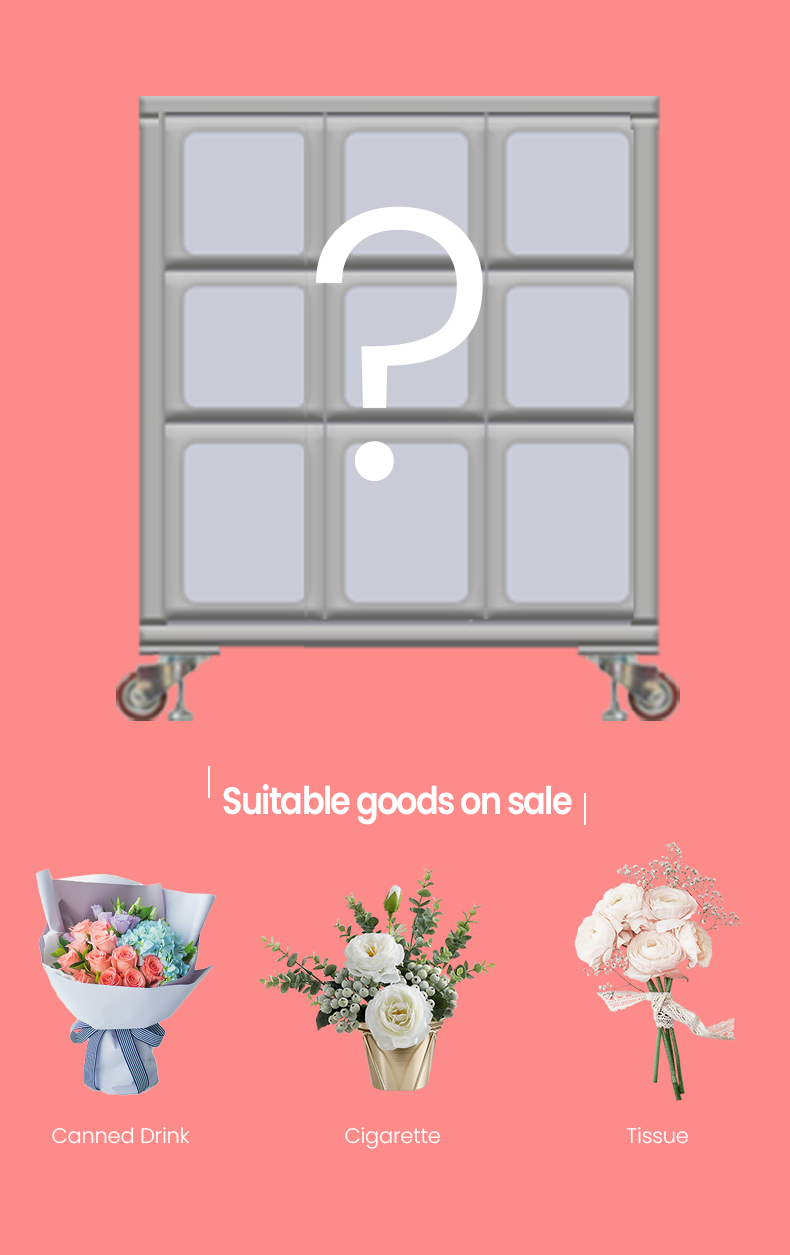 the fresh flower vending machine with gifts combined