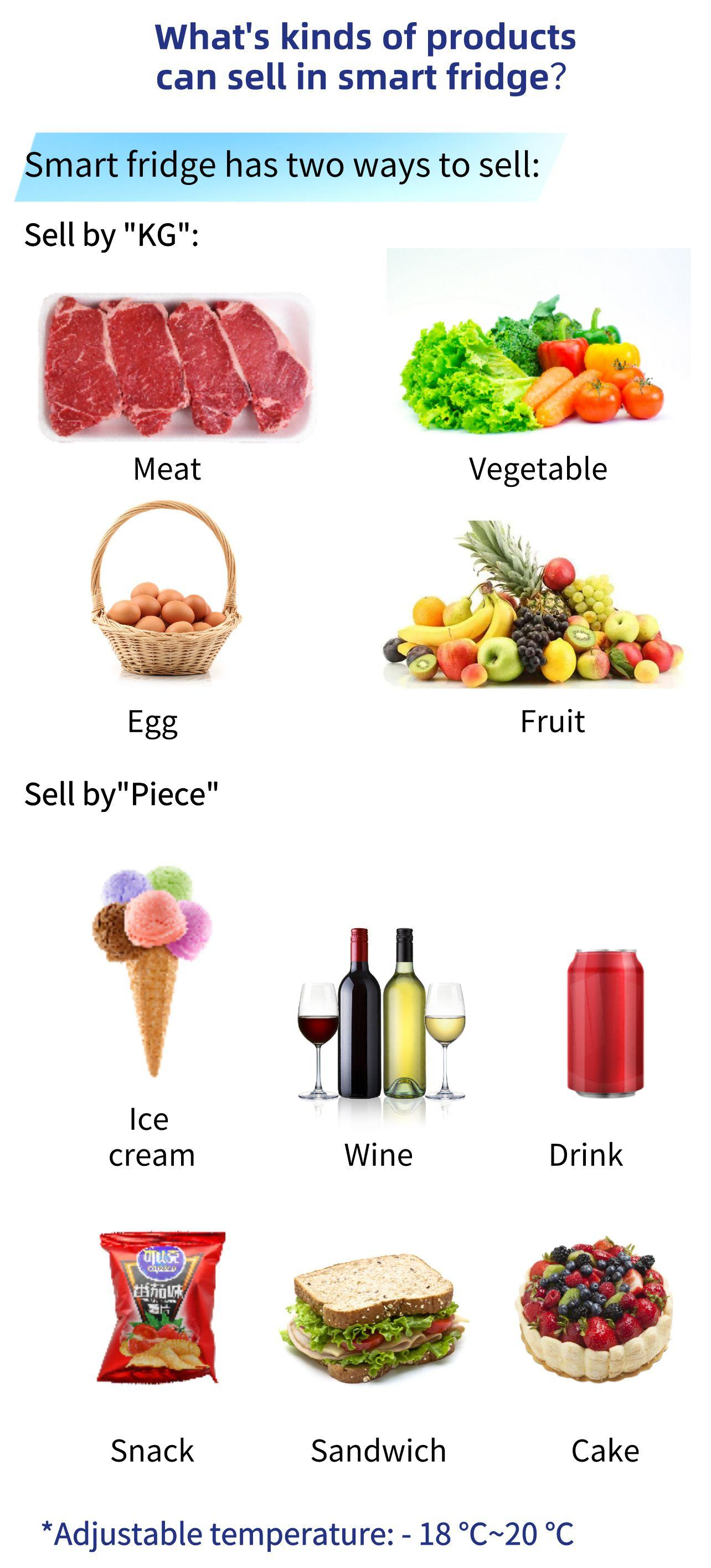 Fresh fruit vending machine selling apple, banana, strawberry, is a good vending business opportunity.
