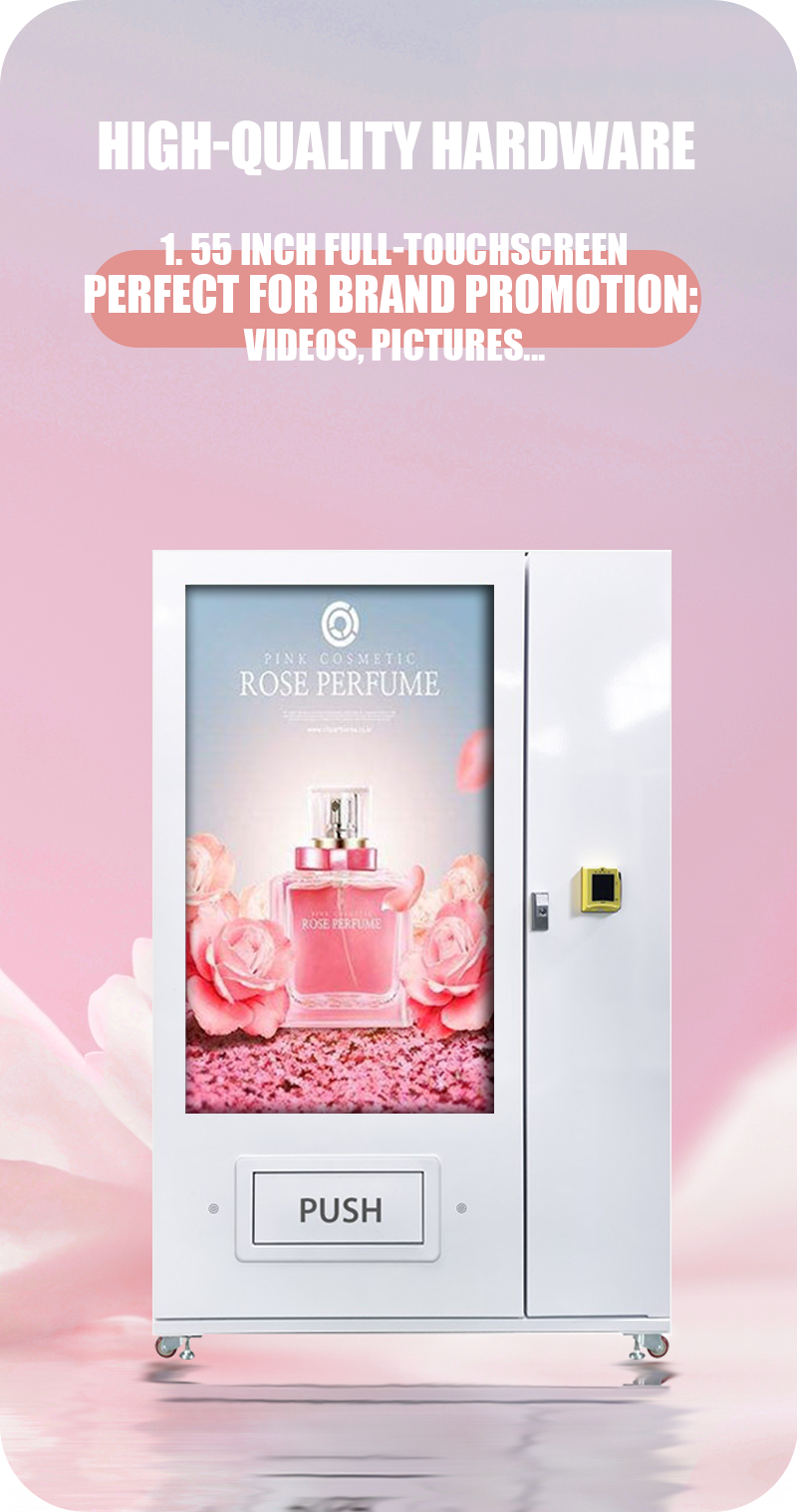 Micron cosmetic beauty vending machine with high quality hardware