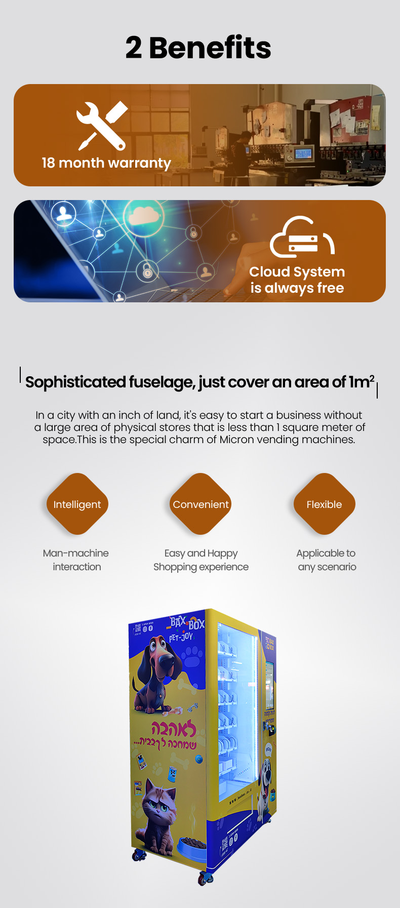 We offer 18-month warranty and free cloud system