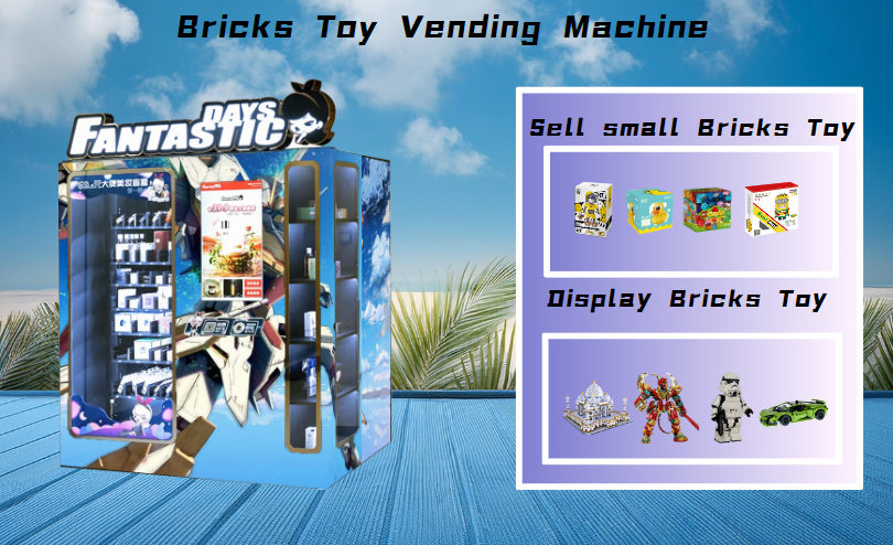 Bricks Toy Automatic Vending Machine selling and displaying items