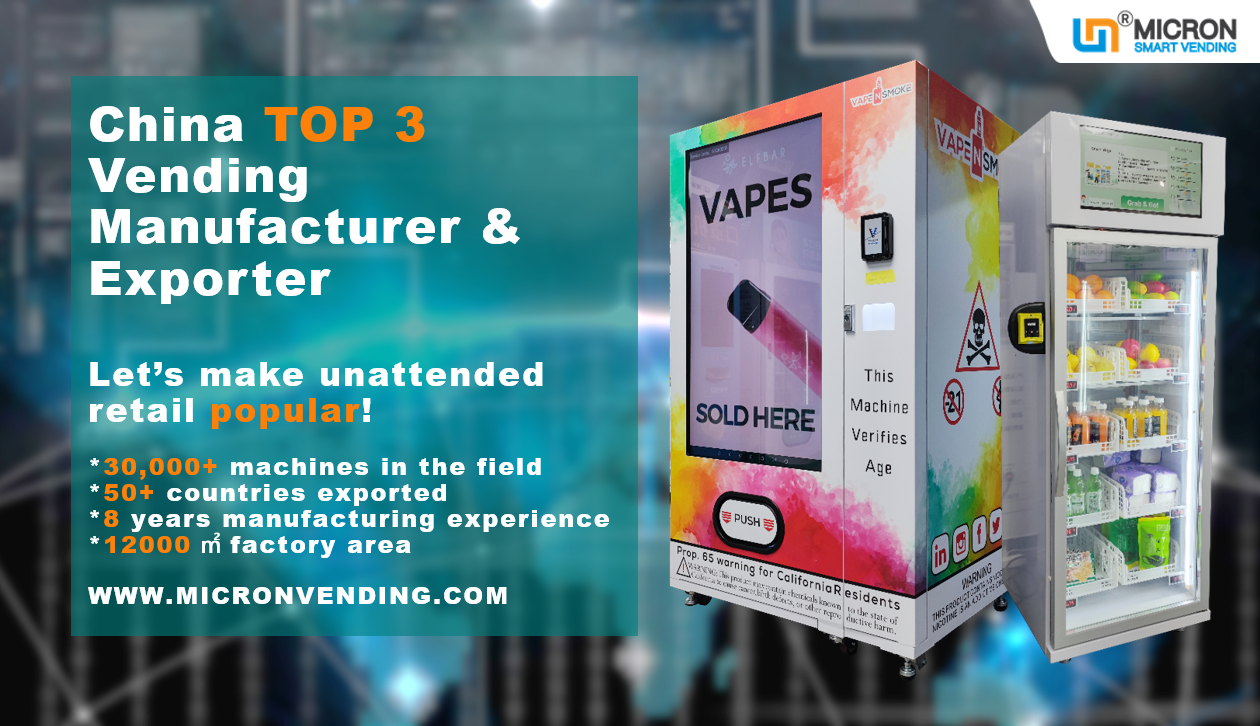 Buy vending machine directly from China. Machine support malaysia E-wallet.