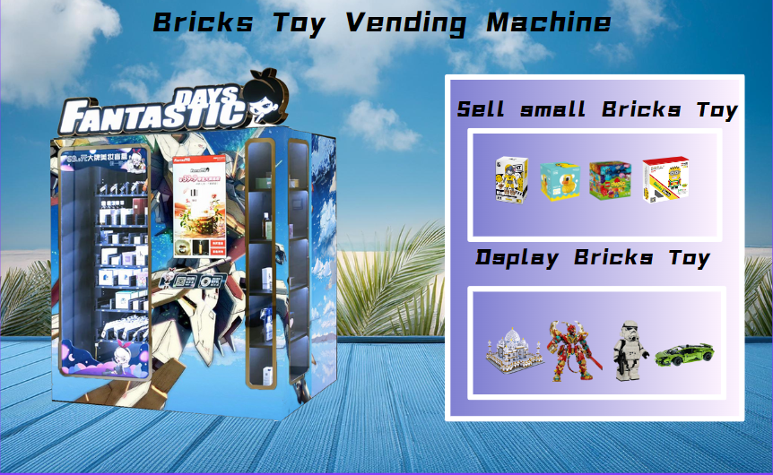 Bricks Toy Automatic Vending Machine selling and displaying items