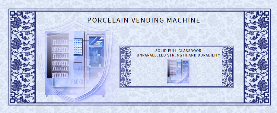 Distributore automatico di prodotti culturali con porta in vetro massiccio
