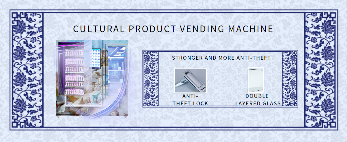 Cultural product vending machine stronger and more anti theft