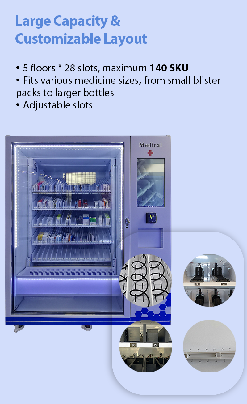 medicine vending machine have large capacity