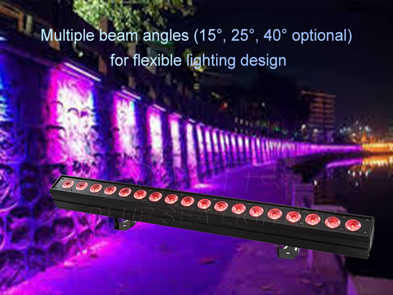 18pcs 18W RGBWA UV6in1 LED Wall Washer Light Pixel Control - BLUE SEA