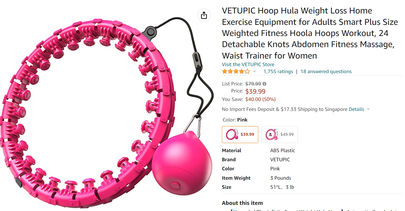 workout with hula hoop