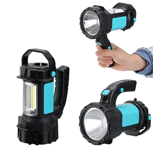 Professional AA Battery Projector Rotating Small Portable Led Searchlight Handheld Spotlight 3W