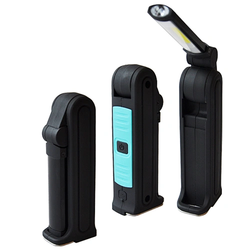Rechargeable 90 Rotation Led Inspection Folding Magnetic COB Working Light with Hanger