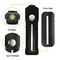 4000K Warm White High CRI Detailing Inspection Light Torch Rechargeable Color Match Work light with Rotating Magnetic Stand
