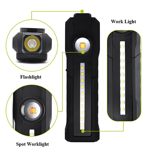 4000K Warm White High CRI Detailing Inspection Light Torch Rechargeable Color Match Work light with Rotating Magnetic Stand