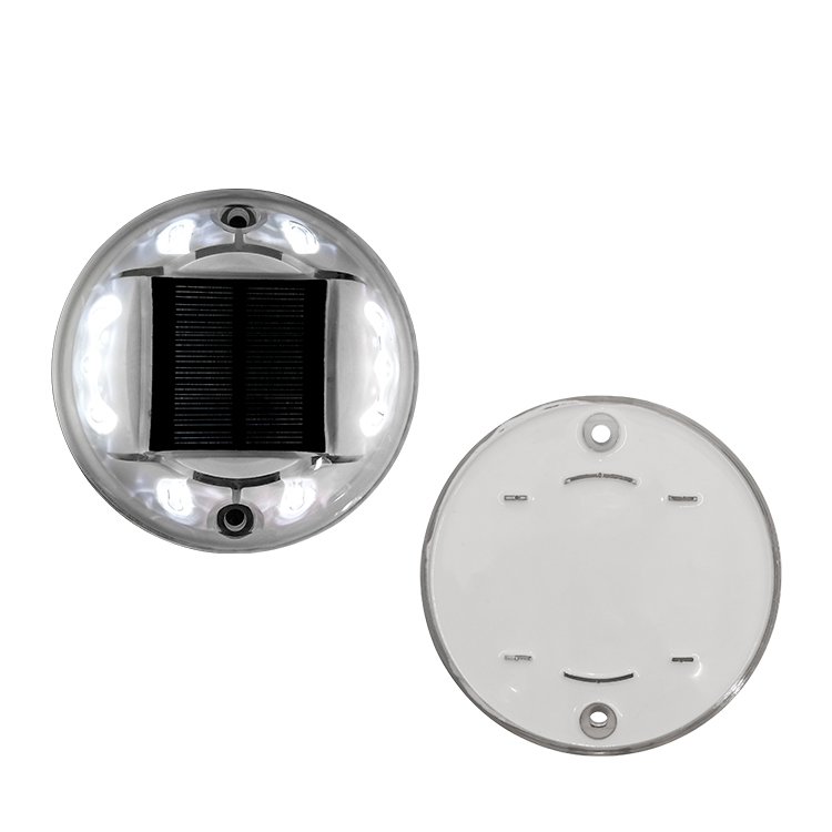 Solar lighted driveway markers