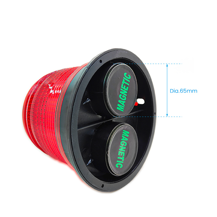 LB-6380 Double magnet solar magnetic LED lights magnetic flashlight