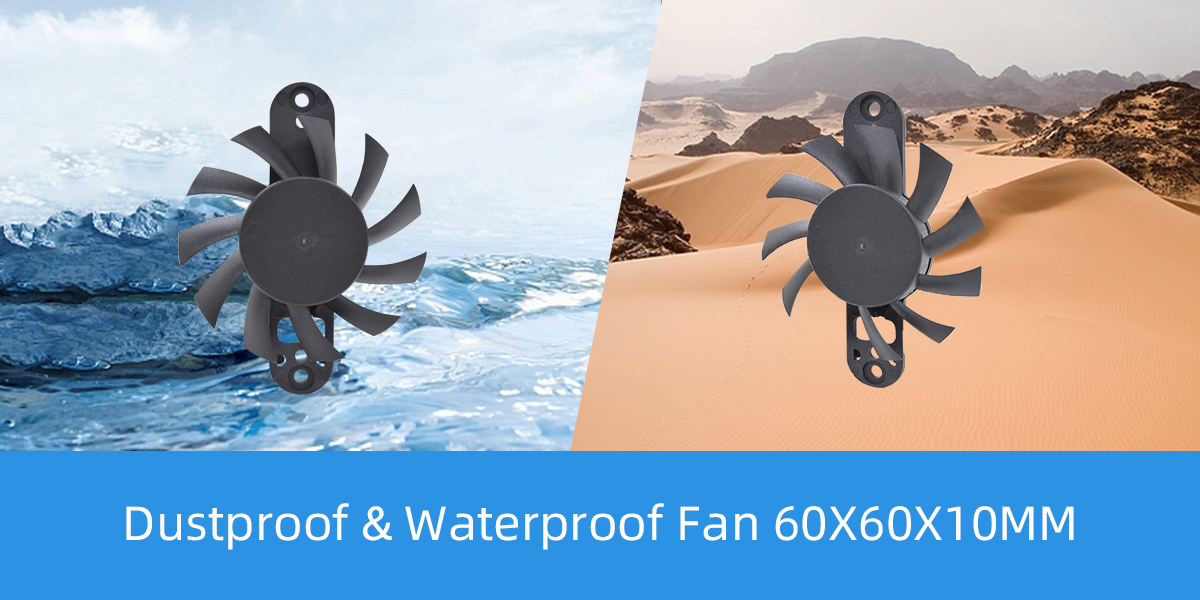 Dustproof Waterproof Fan 60x60x10mm