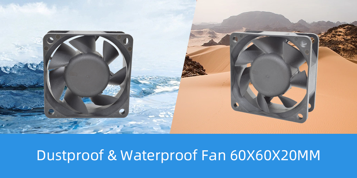 Dustproof Waterproof Fan 60x60x20mm