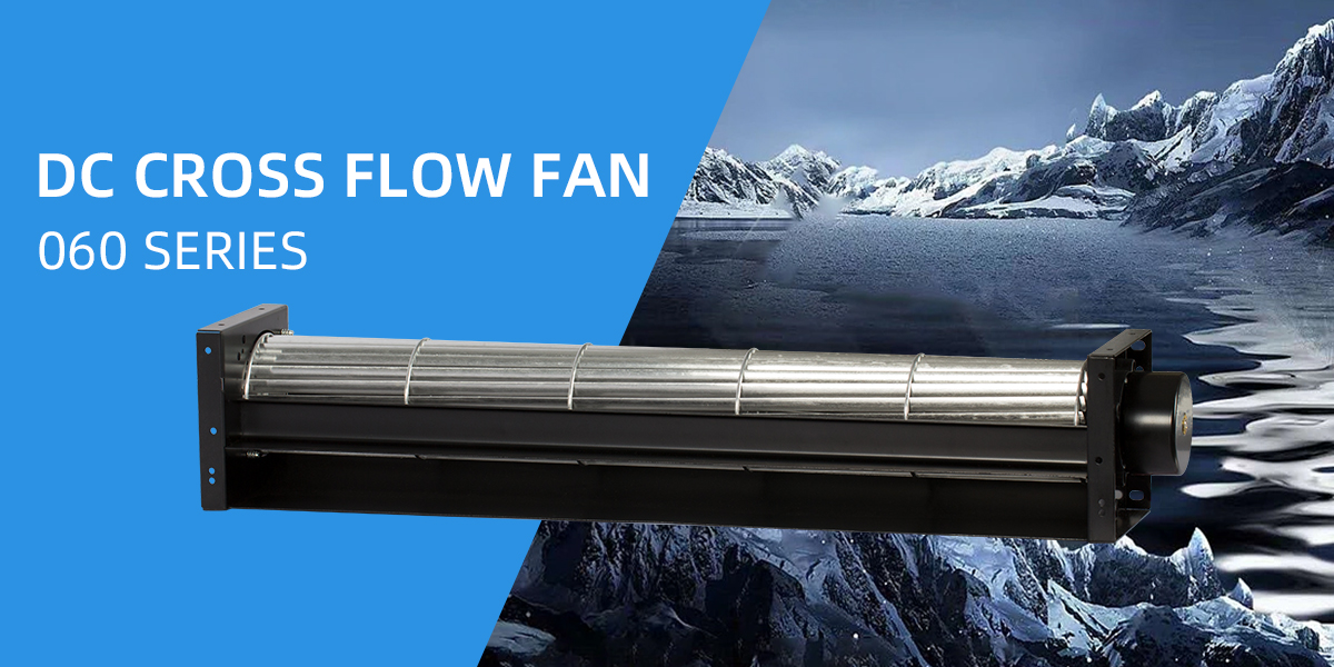 DC cross flow fan