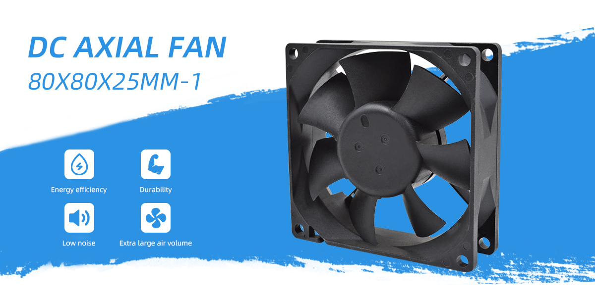 DC axial fan 80x80x25mm-1