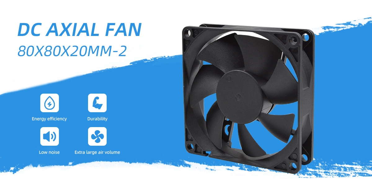 DC axial fan 80x80x20mm-2