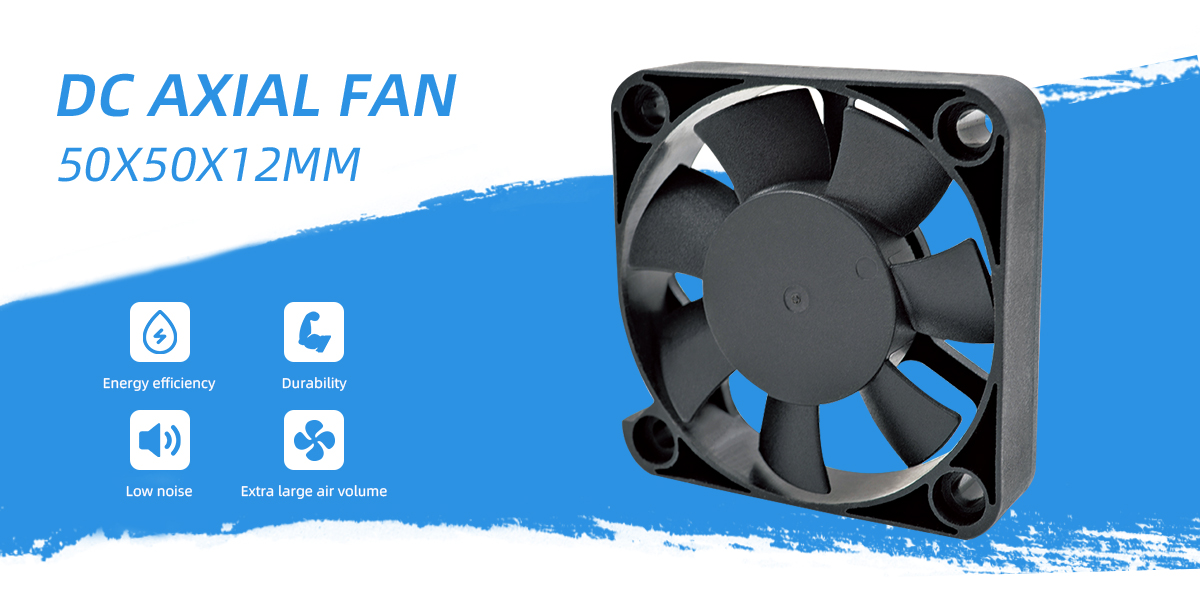 DC axial fan 50x50x12mm