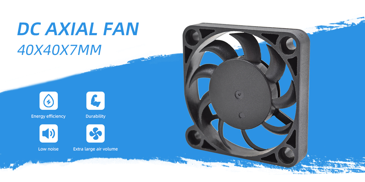 DC axial fan 40x40x07mm