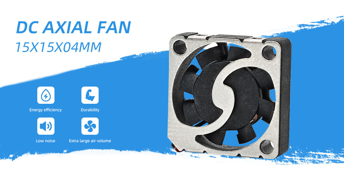 DC axial fan 15x15x04mm