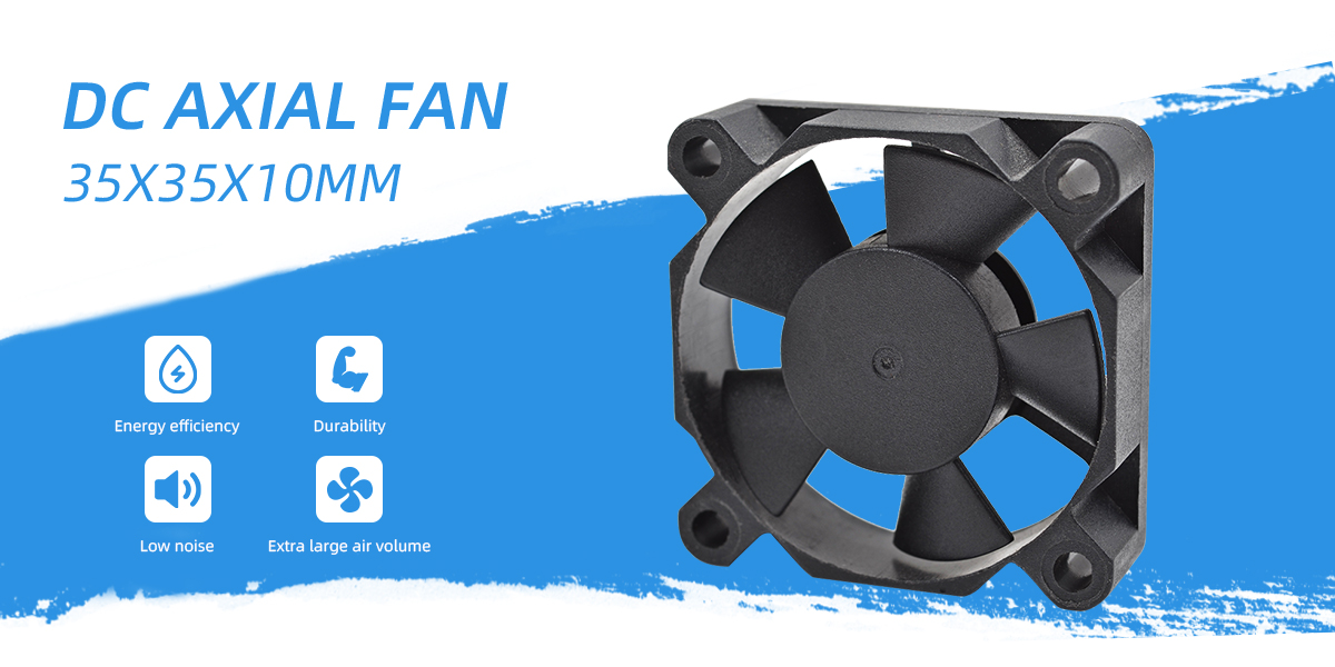 DC axial fan 35x35x10mm