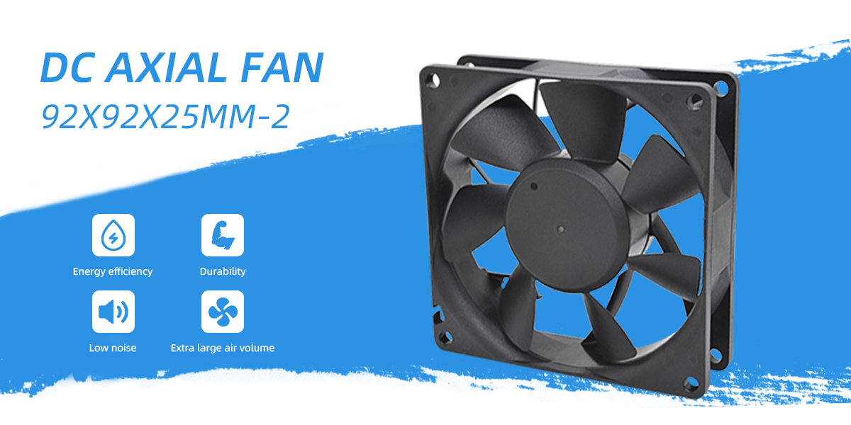 DC axial fan 92x92x25mm-2