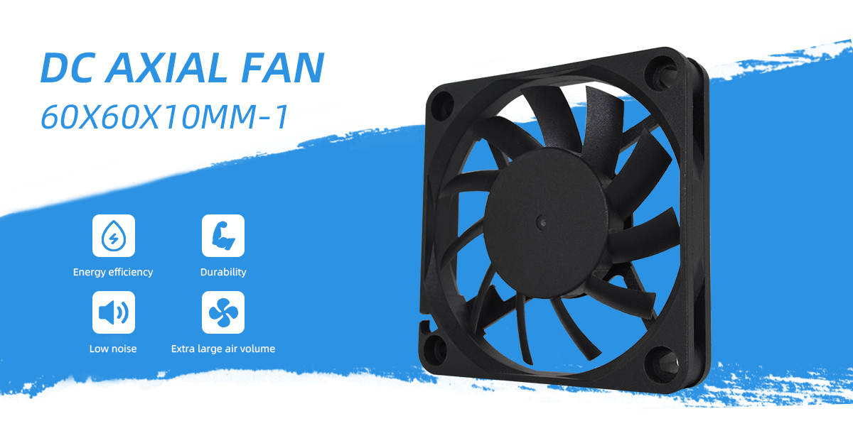 DC axial fan 60x60x10mm