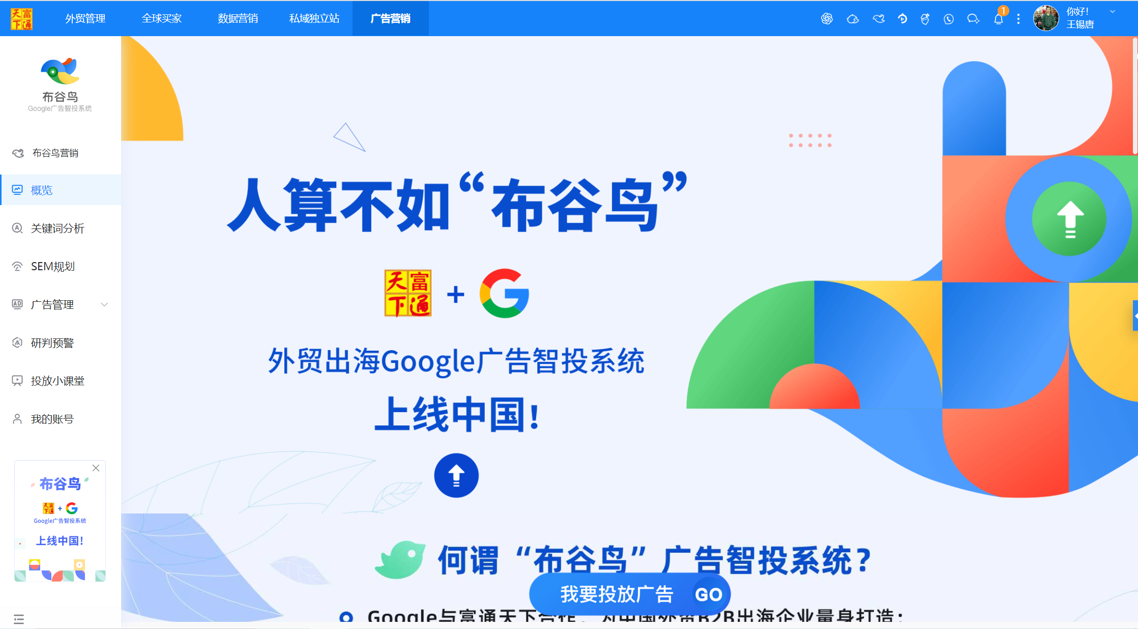 谷歌SEM之布谷鸟智投