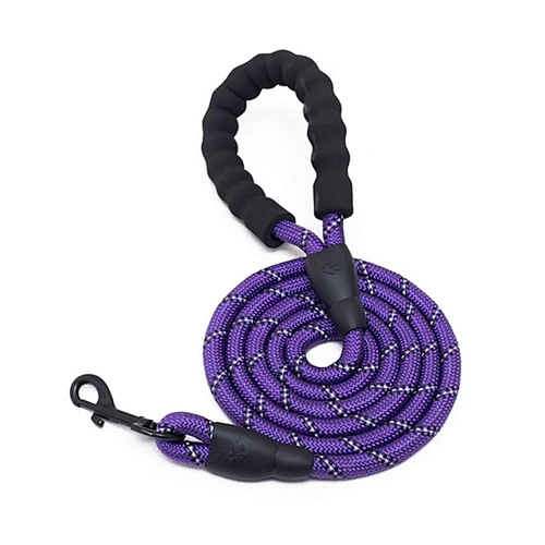 American Hot Selling wholesale quality cross border hot style dog lead rope nylon reflective round rope pet lead rope