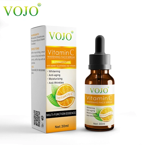 VOJO 30ml Vc Whitening Essential Remover Speckle Fade Dark Spots Brighten Nourishing Skin Face Serum