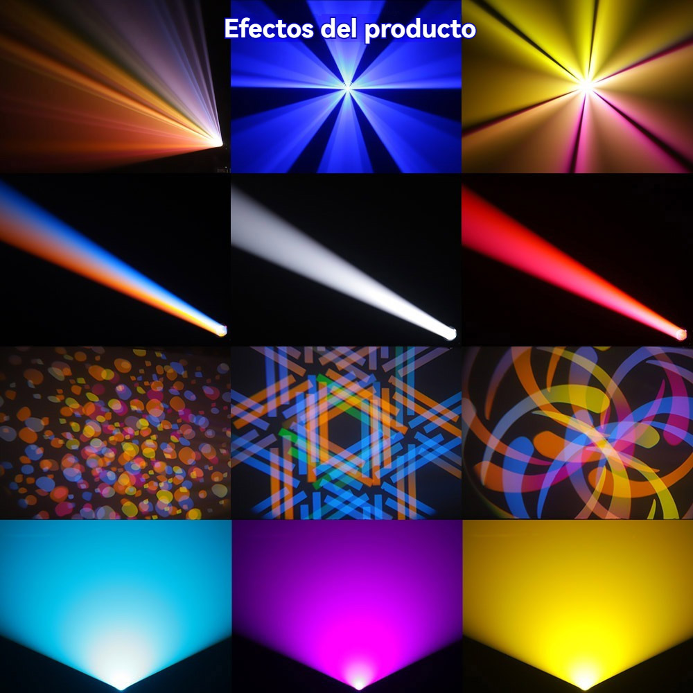 luces de cabeza móviles llevadas