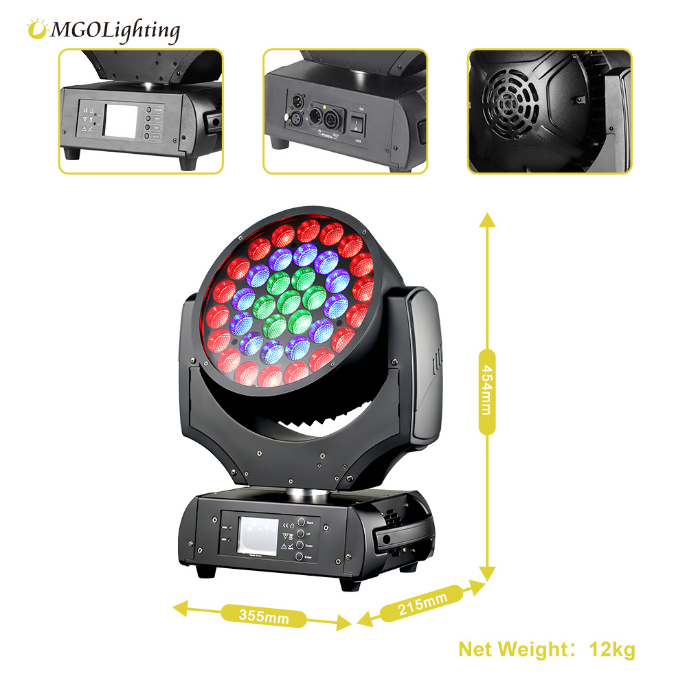 moving head wash lights