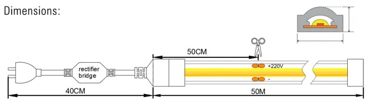 led cob strip lights