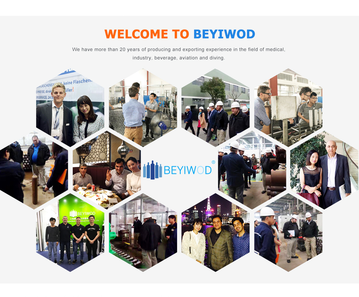 High-pressure gas cylinders