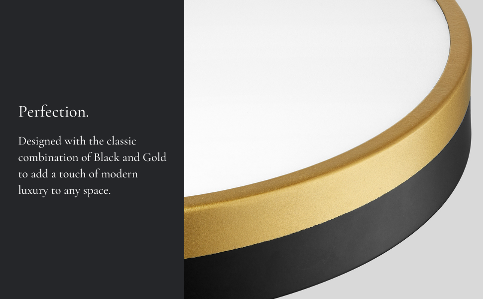 classic combination of black and gold
