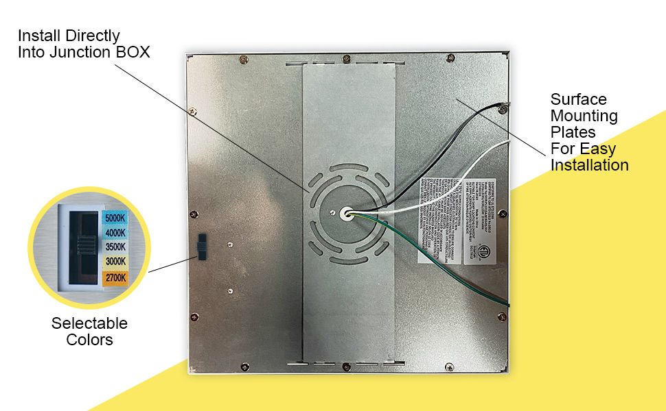 install directly into junction box